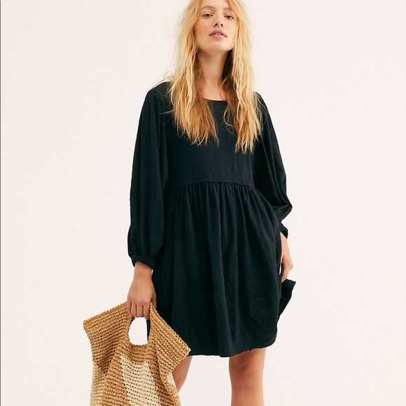 Free People Dresses & Skirts - NWT Free People Black Babydoll Dress